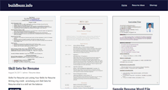 Desktop Screenshot of buildbuzz.info